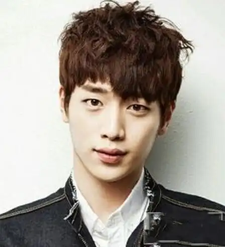 男生小纹理烫发型图片 烫刘海的男生发型(3)