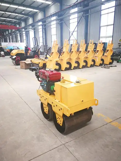 小型手扶式压路机双轮振动压实机