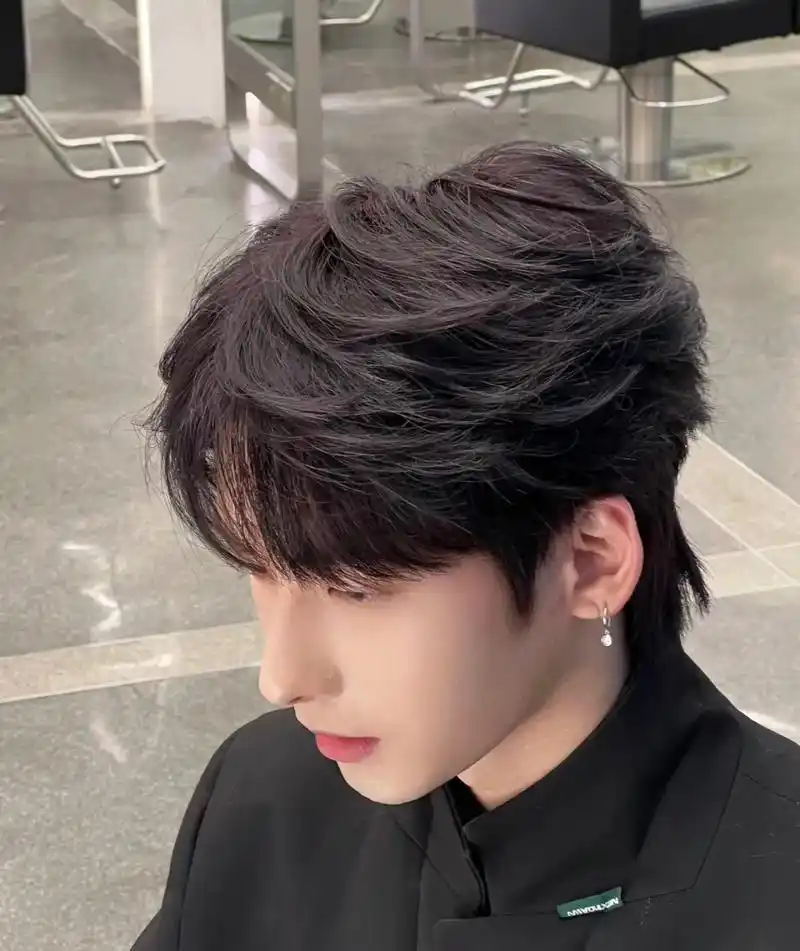 干净简约这个韩系微分发型帅到心里了