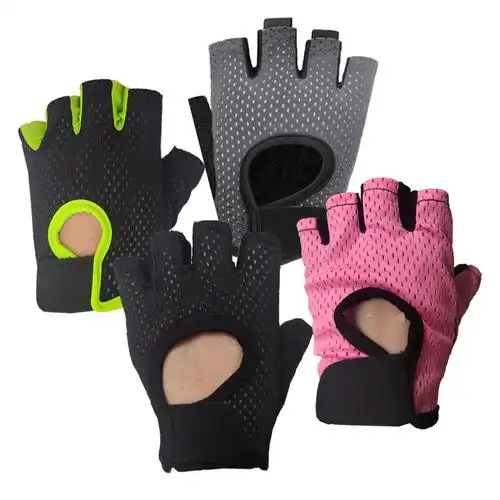 骑行手套半指男女薄户外山地公路训练摩托车夏季批发瑜伽防滑减震
