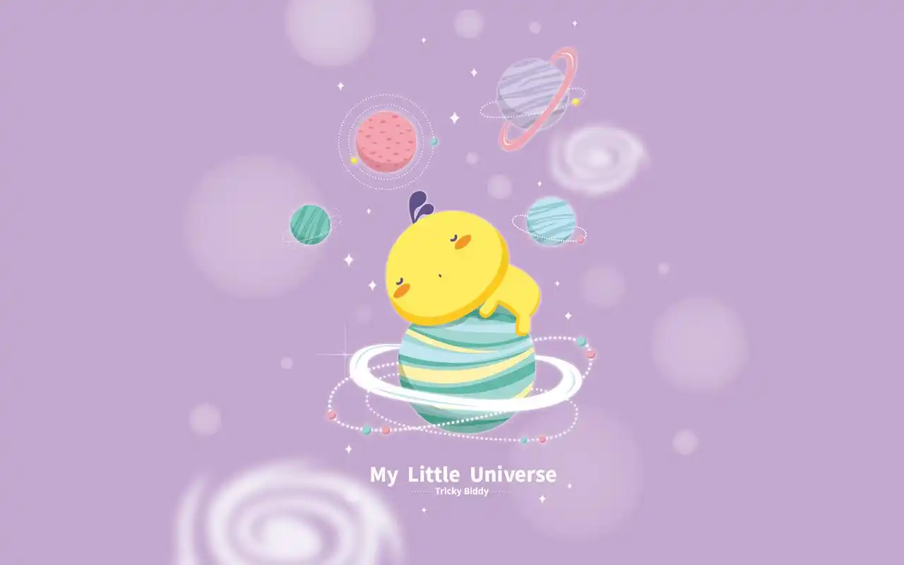 油爆叽丁少女心卡通图片桌面壁纸-卡通动漫-壁纸下载-美桌网