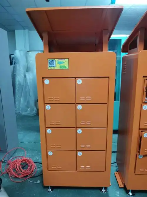 电瓶车充电柜锂电池充电柜智能扫码快递外卖电瓶车8仓共享换电柜站可