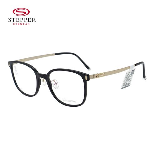 思柏(stepper)眼镜框男女全框板材 钛材休闲远近视眼镜架sts-60031-f