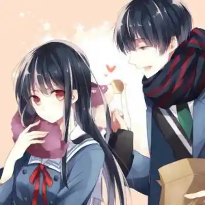 动漫恋人两人一张头像,情侣头像图片-回车桌面