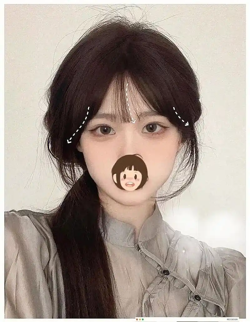 超级好看 圆脸方脸建议龙须八字刘海来修饰脸型～ 适合,方脸圆脸菱形