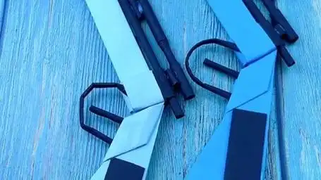 超炫酷的awm狙击步枪折纸