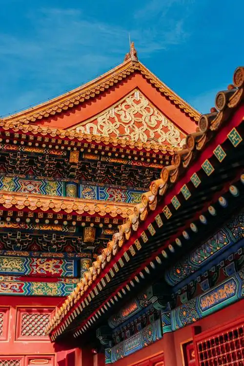 紫禁宫殿,金光琉璃