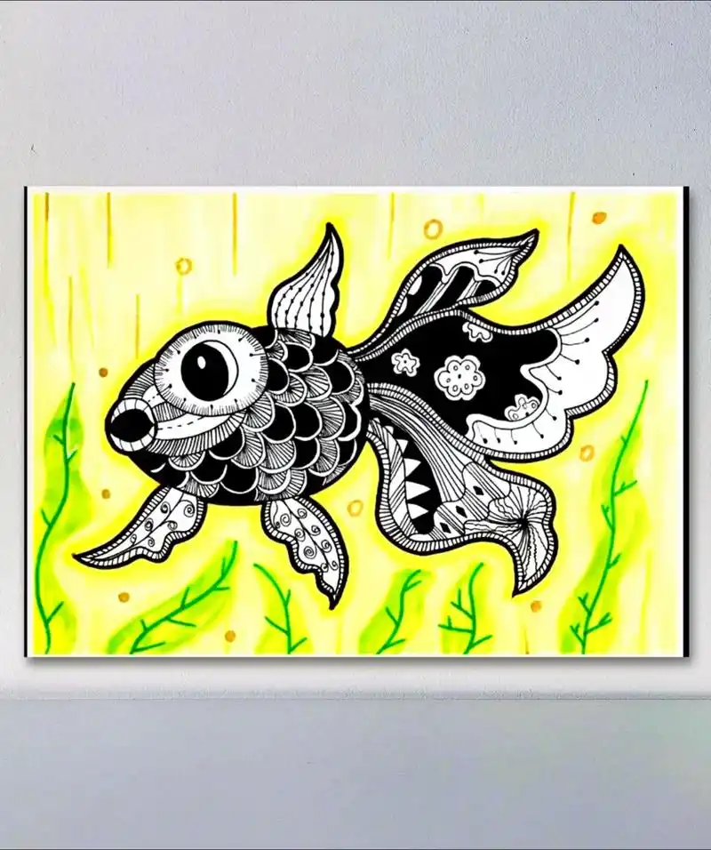 创意线描画动物篇.最美不过线描#线描 #线描装饰画 #线描画 - 抖音