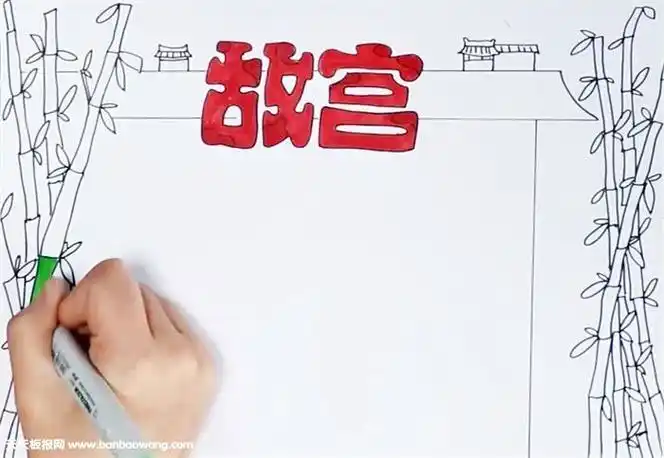 故宫小报手抄报北京故宫手抄报图片简约北京故宫小报手抄报docx3页