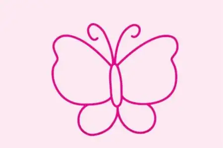 蝴蝶图片,蝴蝶画画-学笔画