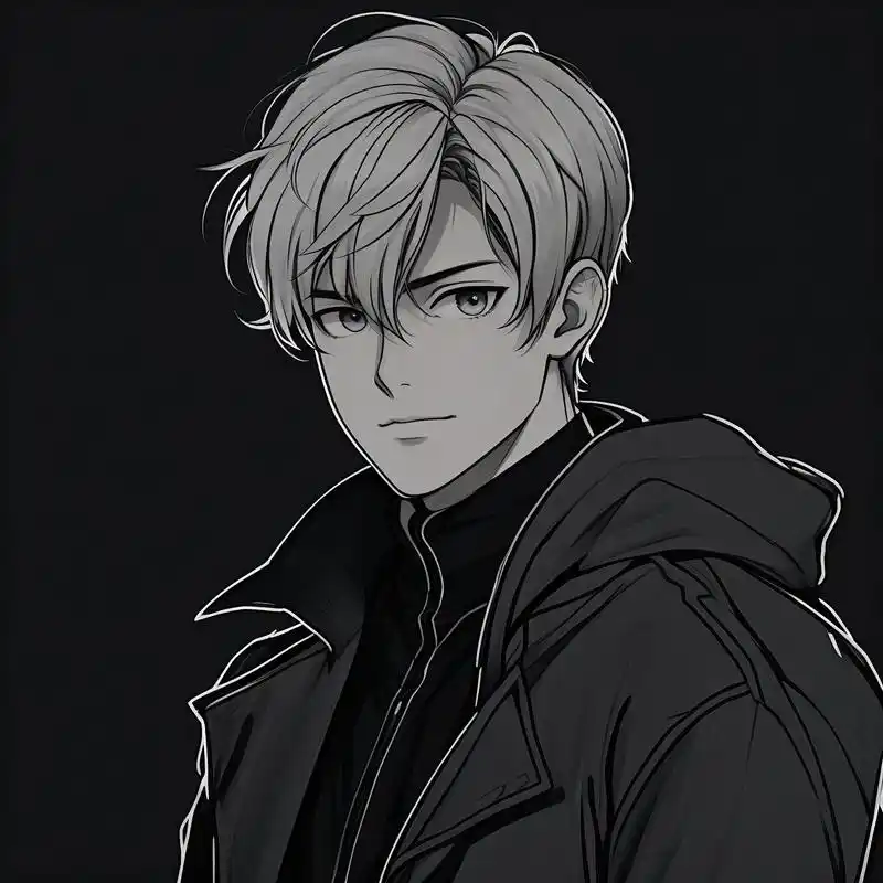 94高冷黑色系男生头像精选98