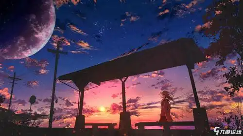 唯美治愈动漫风景高清桌面壁纸