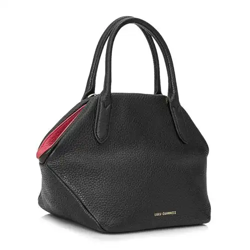 lulu guinness/露露 姬妮斯 女士皮革拉链百搭单肩手提包 50158874