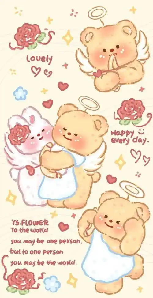 94小小歪_ ⑤⑥组94kitco小六主屏 锁屏壁纸可爱套图02↓↓↓反