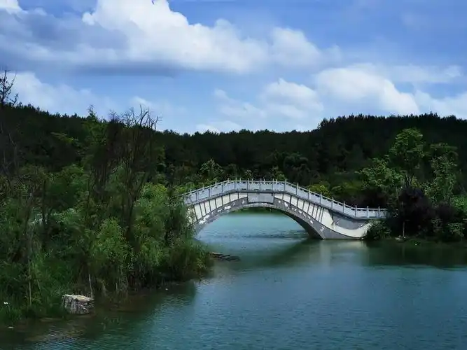 手机拍贵安新区星月湖公园