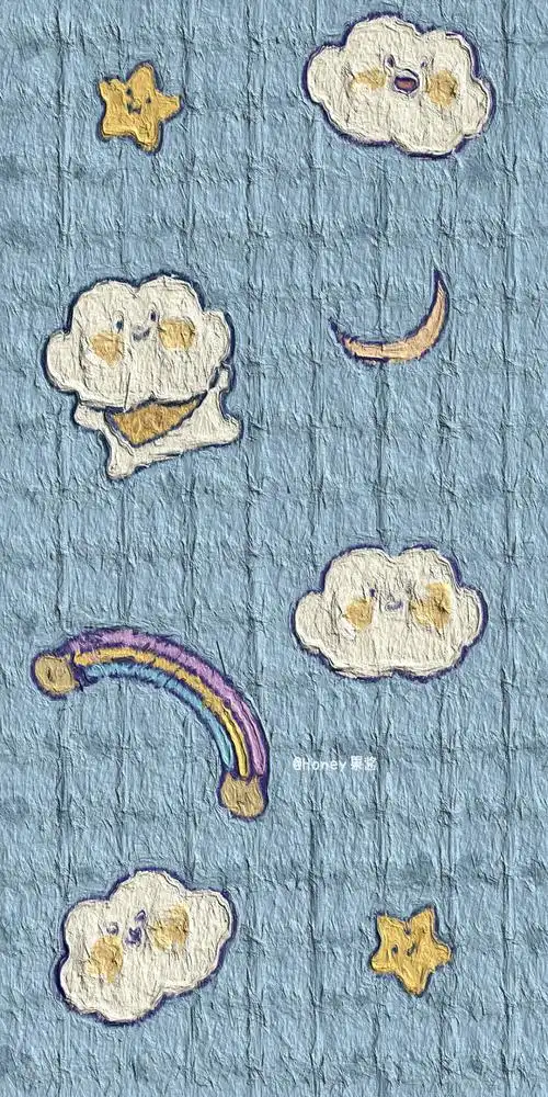 油画风可爱壁纸