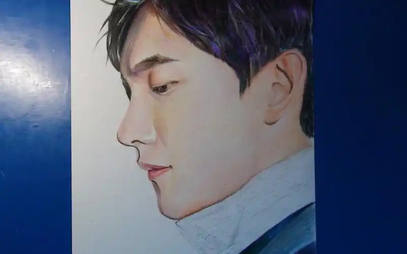 彩铅彩铅手绘明星杨洋