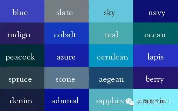 而且蓝色种类实在是太多了,稍加变化就能给人完全不同的感觉.