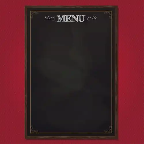 抽象矢量现代黑色红色空白菜单设计