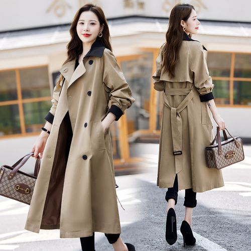 奇威名牌如奕商场同款雪姿韵女装2021早秋杭州四季青洋气风衣外套