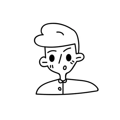 线条卡通头像