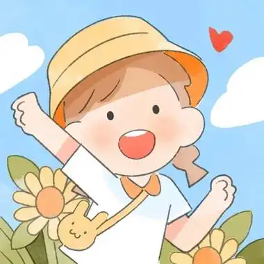 可爱开心情侣头像高清一男一女开心快乐卡通情头图片