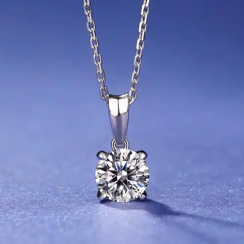 30分钻石吊坠女钻石项链18k金真钻首饰女士yngel蜜安琪官方正品