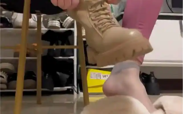 靴子真的热!袜子都汗湿了!酸!