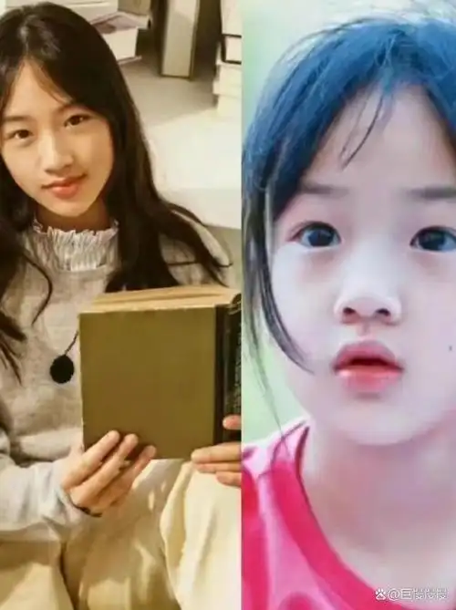 十年的时间,让她从"可爱的小糯米团子"成长为"亭亭玉立的小美女".