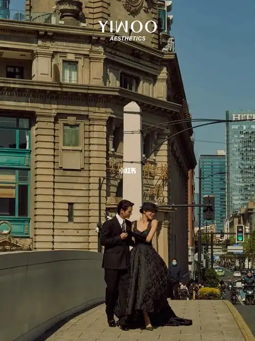 重回黄金复古年代1950s上海婚纱照外景