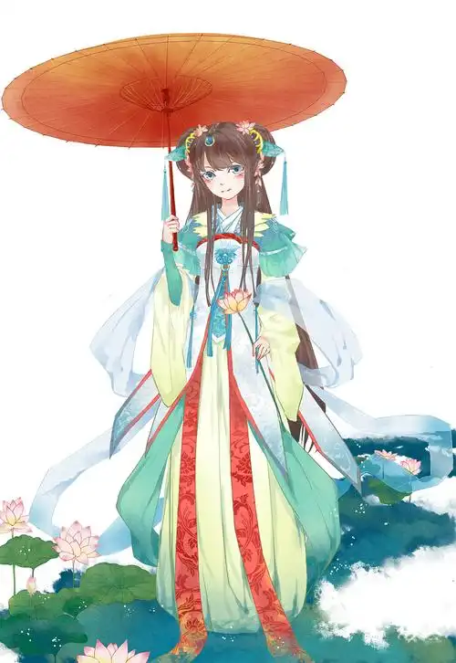 古风手绘绝色人间仙子头像,一花一世界一生一个人!