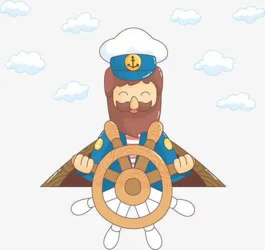 微笑的海军船长