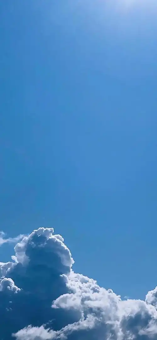 手机壁纸:蓝色系简约唯美海洋壁纸