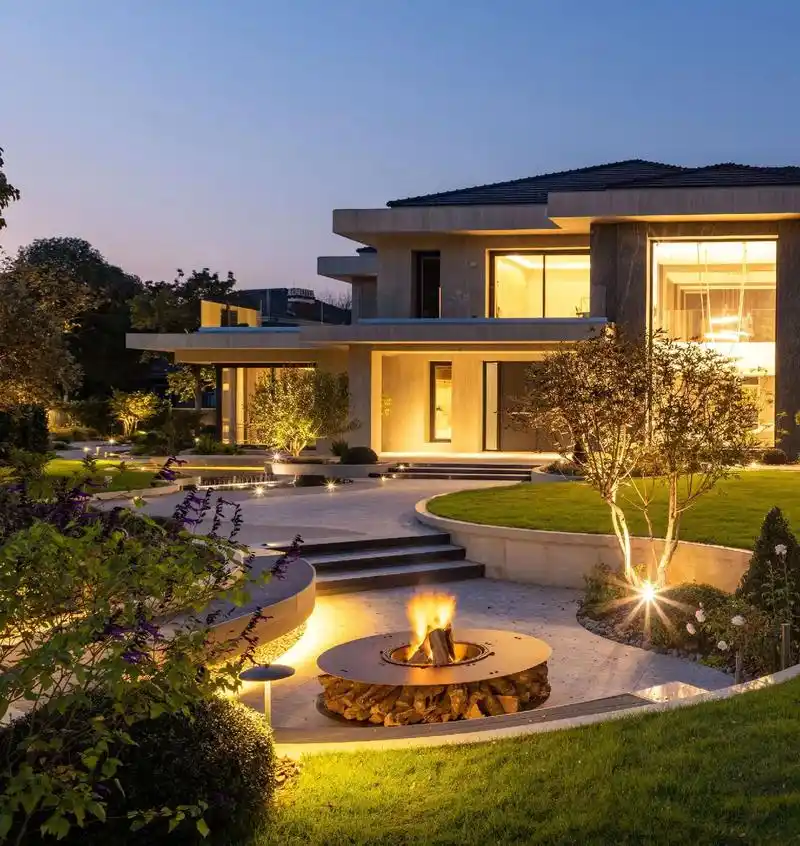 【云杉庭园】别墅庭院新作.#庭院设计施工#私家花园设计 #别 - 抖音