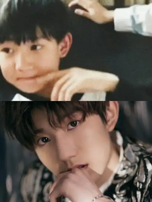 王源晒出道前童年照##王源童年照#小小源惊喜上线,又奶又可爱!