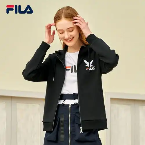运动装休闲外套女_fila斐乐官方女子外套2020春季新款运动服上衣休闲