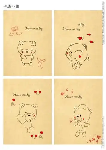 笔记本封面设计简笔画女孩