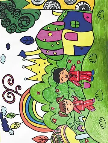 商丘市第一人民医院"健康成长"儿童绘画大赛 优秀奖部分获奖作品展示