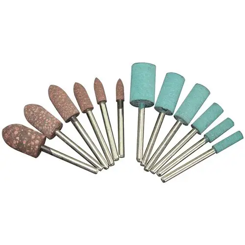 芝麻磨头3mm气动打磨头吊磨机模具金属电磨橡胶抛光橡皮圆柱锥形