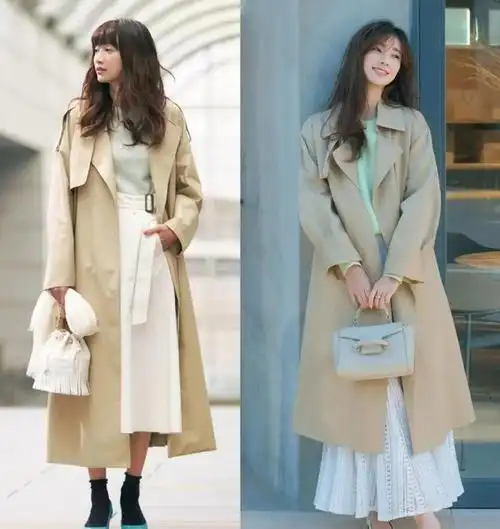 很多女性一到春天,就会在衣柜中翻出风衣,将其搭配在造型中,就能展现