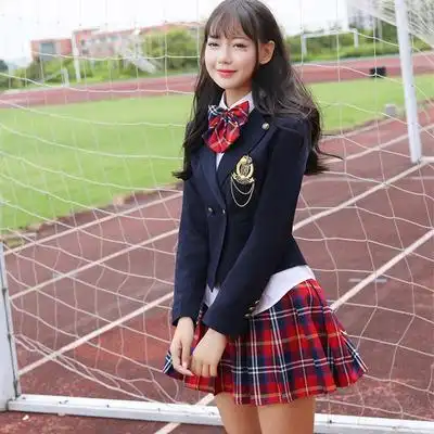 秋装新款英伦学院派校服套装韩国学生装女生韩式jk制服一粒扣外套