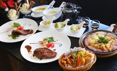 【快乐站】精致西餐双人餐,包间免费,提供免费wifi