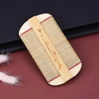 竹木篦子白篦子虱子梳超密齿去头屑儿童梳子老式去虱卵加密除头刮头发