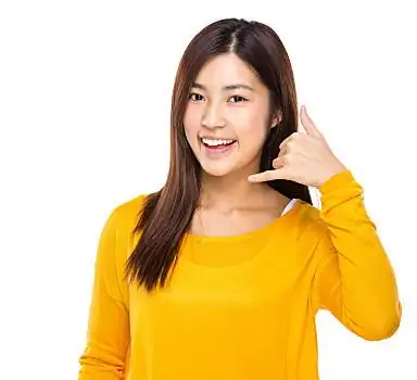 女人,通话,手势