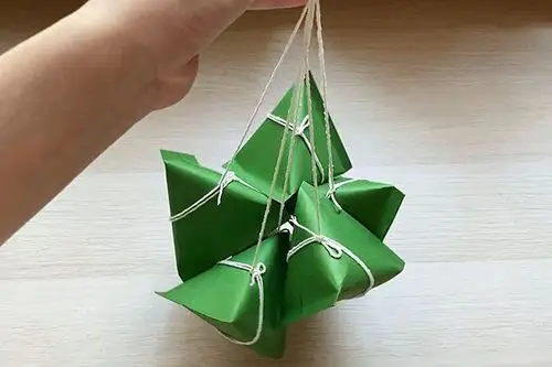 端午节儿童手工教你怎么折纸做立体粽子步骤图解
