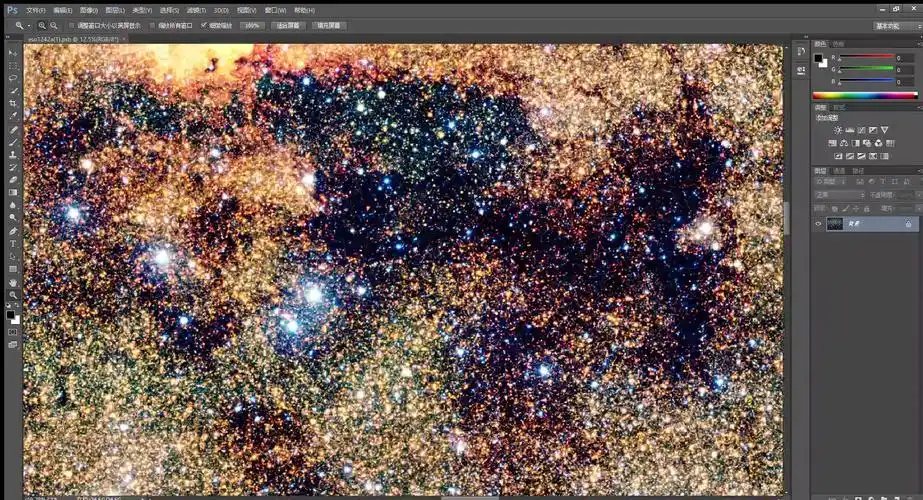 nasa公布的银河系全景图 81亿像素 24.6g 好漂亮哒