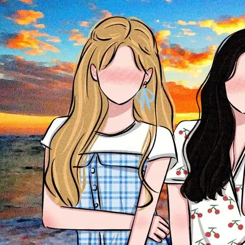 四人闺蜜头像疫情的大学四年会遗憾吧