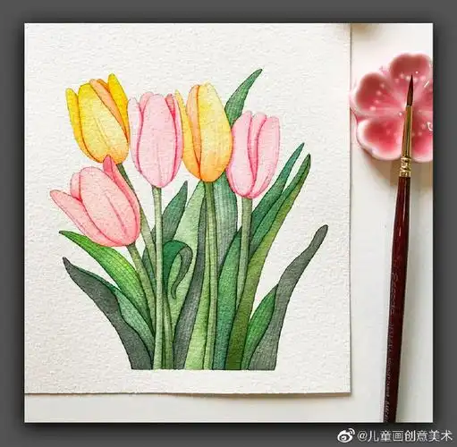 创意灵感素材##创意儿童画##水彩教程
