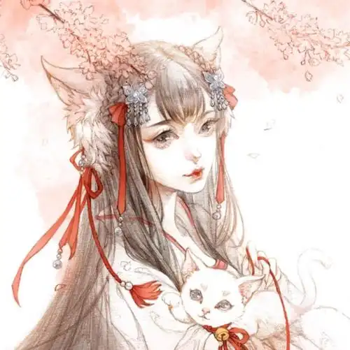 古风头像 和风 狐仙 妖 自截 亓灵诗