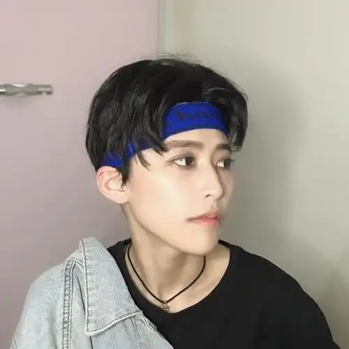 假发男短发中分短直发帅气逼真男生自然蓬松日韩版复古学生全头套浅